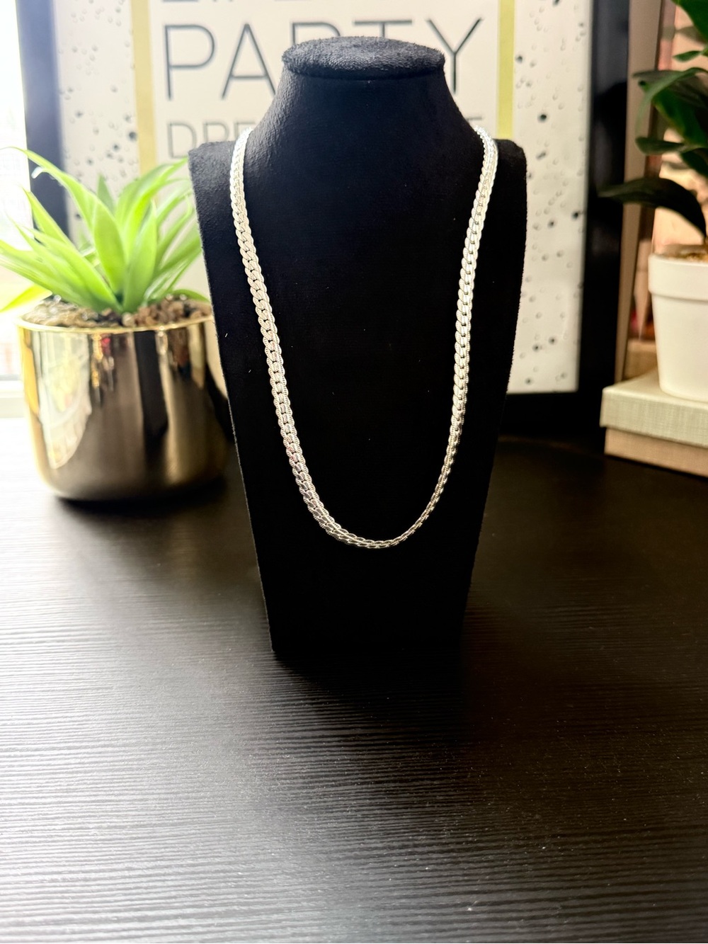 925 Silver Rope Chain Necklace - Women Jewelry